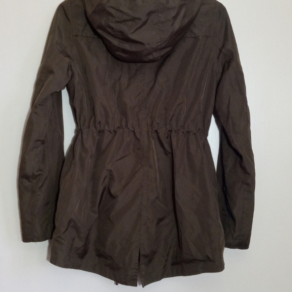 Merona olive green utility jacket with jersey lining and hood - Picture 8 of 13